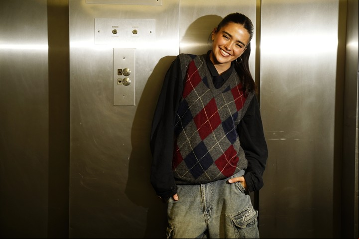 Maia Reficco, en Clarín. Fotos Emmanuel Fernández.
