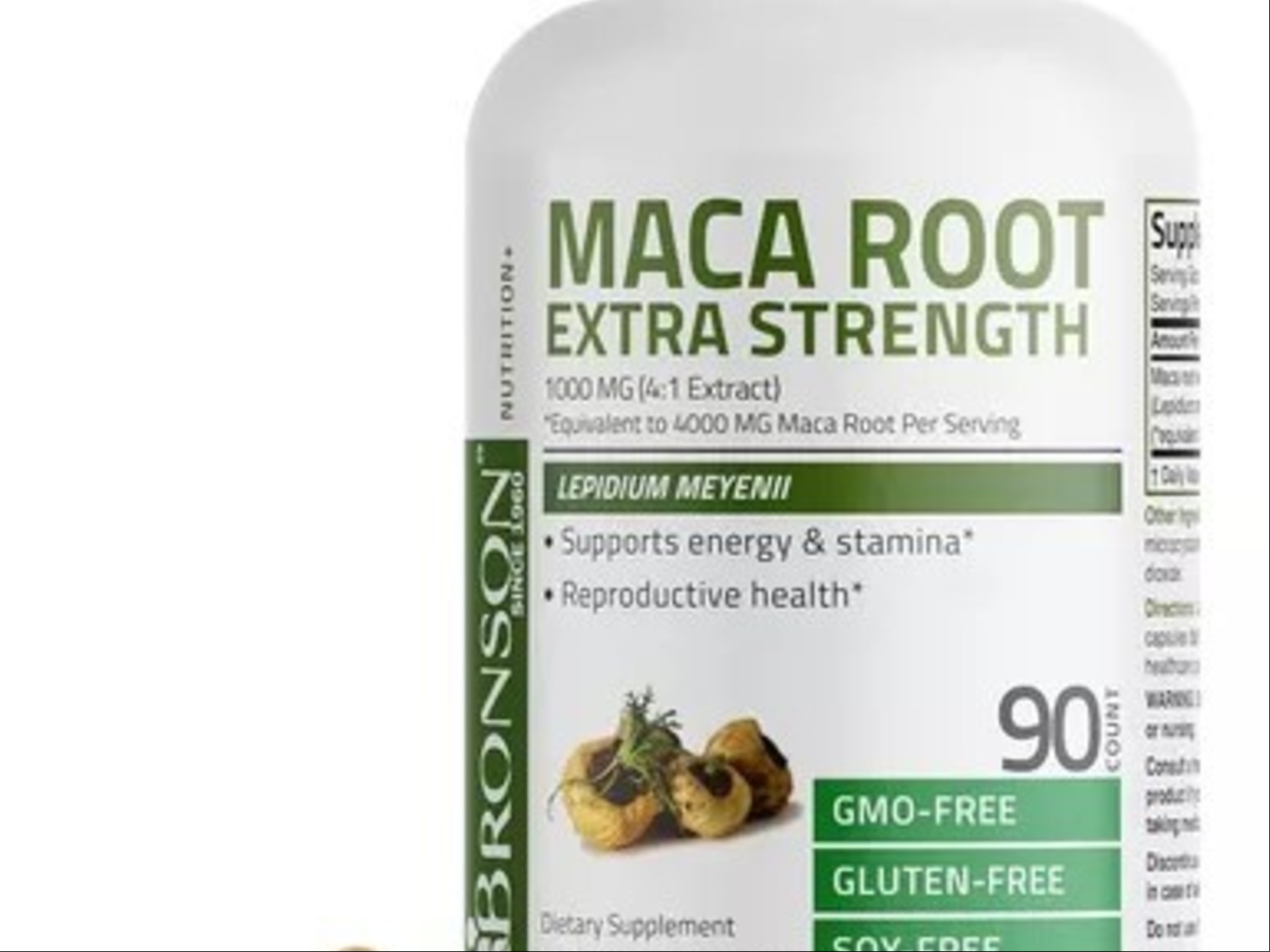Maca peruana suplemento. Mucha gente la toma en pastillas./ Foto: laboratorio Bronson.