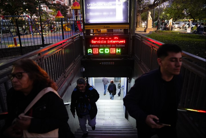 Reacción del Gobierno porteño ante el paro de subte. Foto Emmanuel Fernández