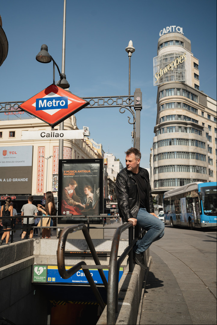 Gerónimo Rauch en Madrid, donde vive actualmente. Foto gentileza RF