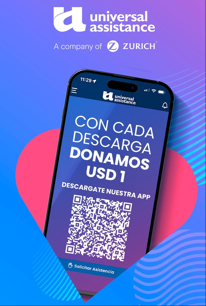 Por cada descarga de la app de Universal Assistance, Zurich Foundation donará 1 USD a las comunidades que forman parte del programa social "Transforming The Future"