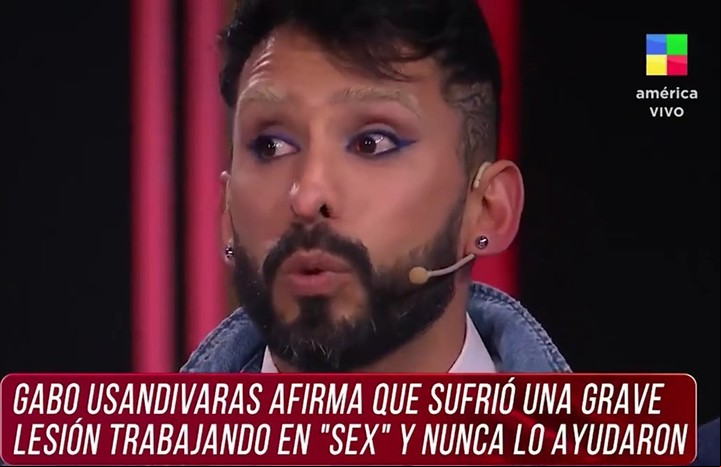 Gabo Usandivaras: "Al día siguiente de lesionarme, me enteré de que no teníamos ART". Captura TV.