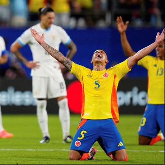 Colombia venció a Uruguay en un partido dramático y jugará la final ante Argentina
