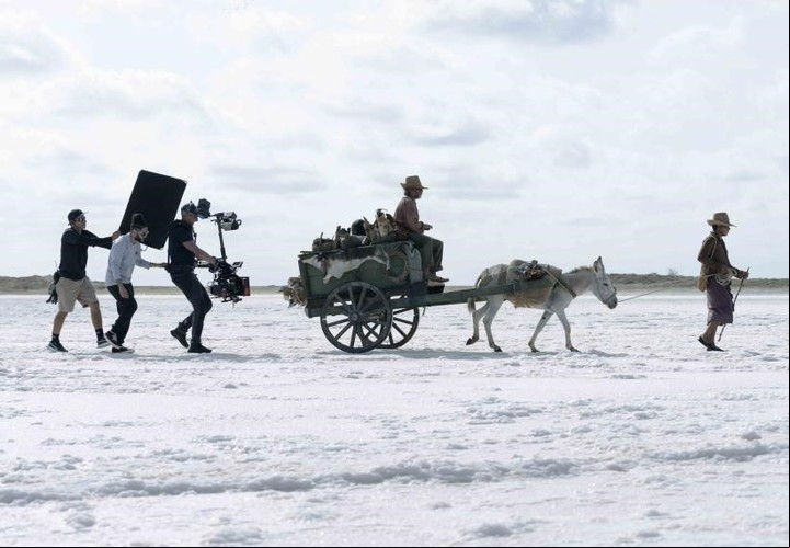 Rodaje de la serie Cien años de soledad, basada en la novela de Gabriel García Márquez. Foto: gentileza Netflix.