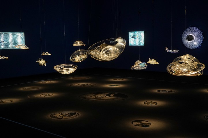 Vista de "La ciudad hidroespacial" de Kosice en Malba. 