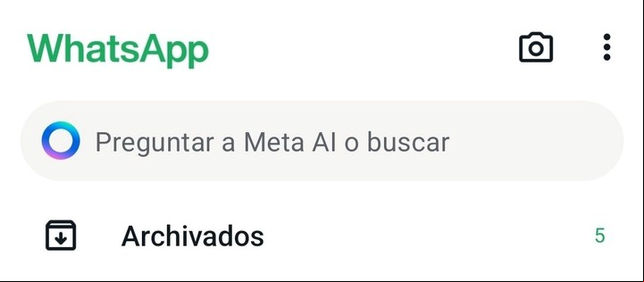 Meta IA en WhatsApp.