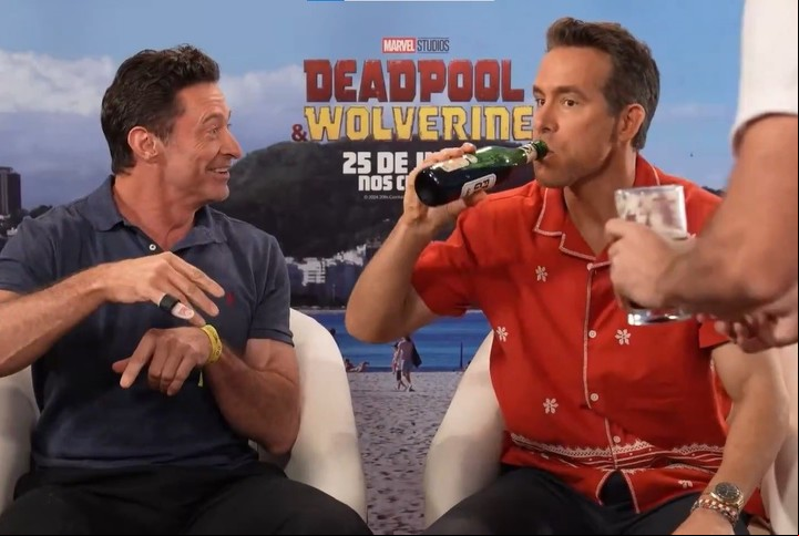 Ryan Reynolds probó el fernet puro. Captura de video.