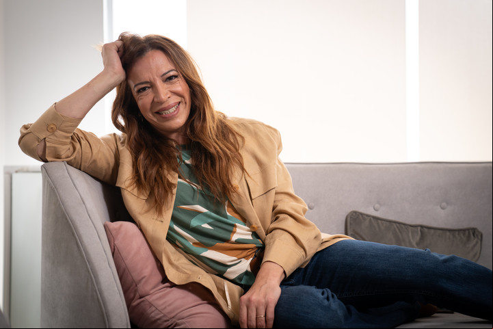 Lizy Tagliani, feliz con la llegada de Tati. Foto Juano Tesone.