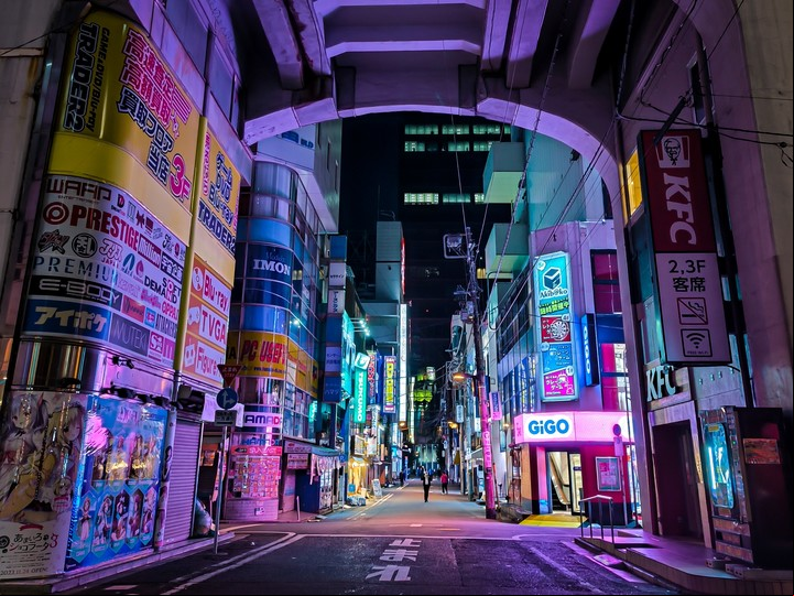 Negocios especializados en manga, anime y videojuegos en Tokio. Foto Shutterstock