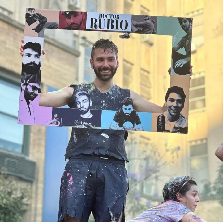 Sacha Rubio, el médico de Adrogué que sueña con ser infectólogo.