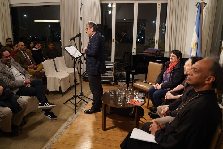 El Fondo Nacional de las Artes (FNA) organizó el encuentro “Cultura en Libertad: la voz de Venezuela resuena en Argentina”. Foto: Martín Bonetto.