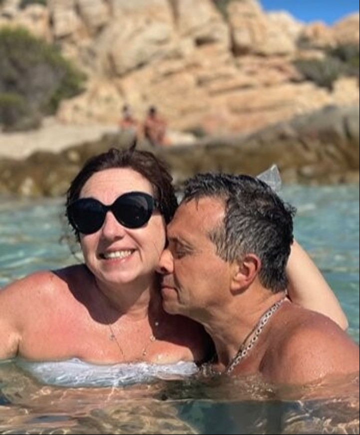 Sergio Lapegüe y su esposa Bochi. Foto: Instagram