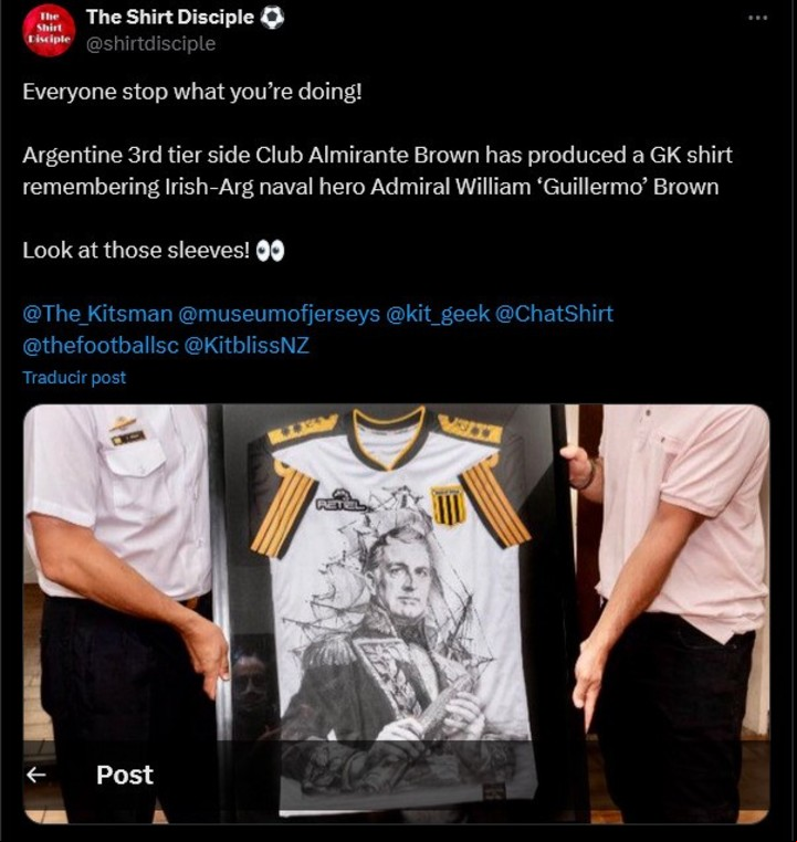 Uno de los tweet irando las camisetas de el Mirasol