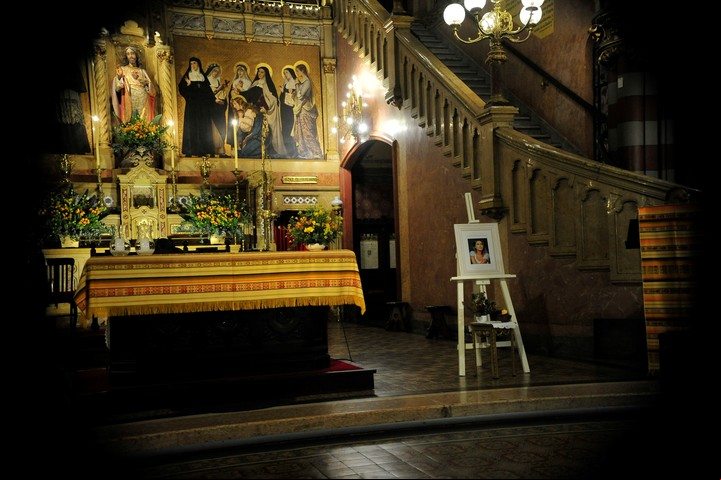 La emocionante misa de Silvina Luna. Foto: RS Fotos