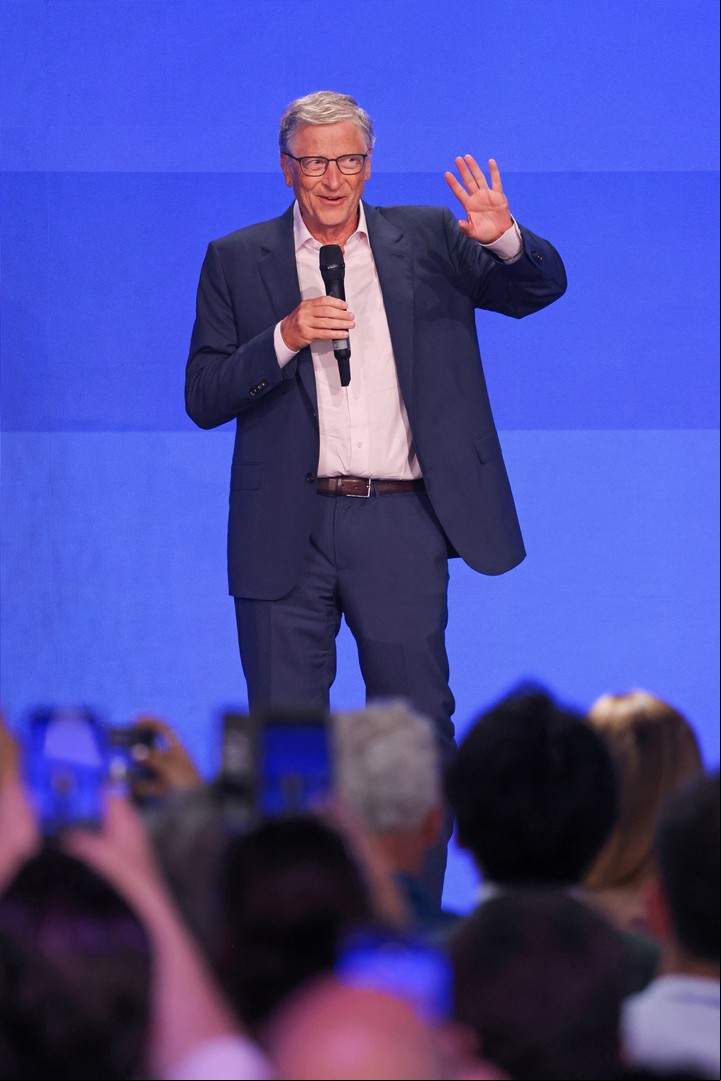 Bill Gates al presentar el revolucionario proyecto. Foto: Reuters.
