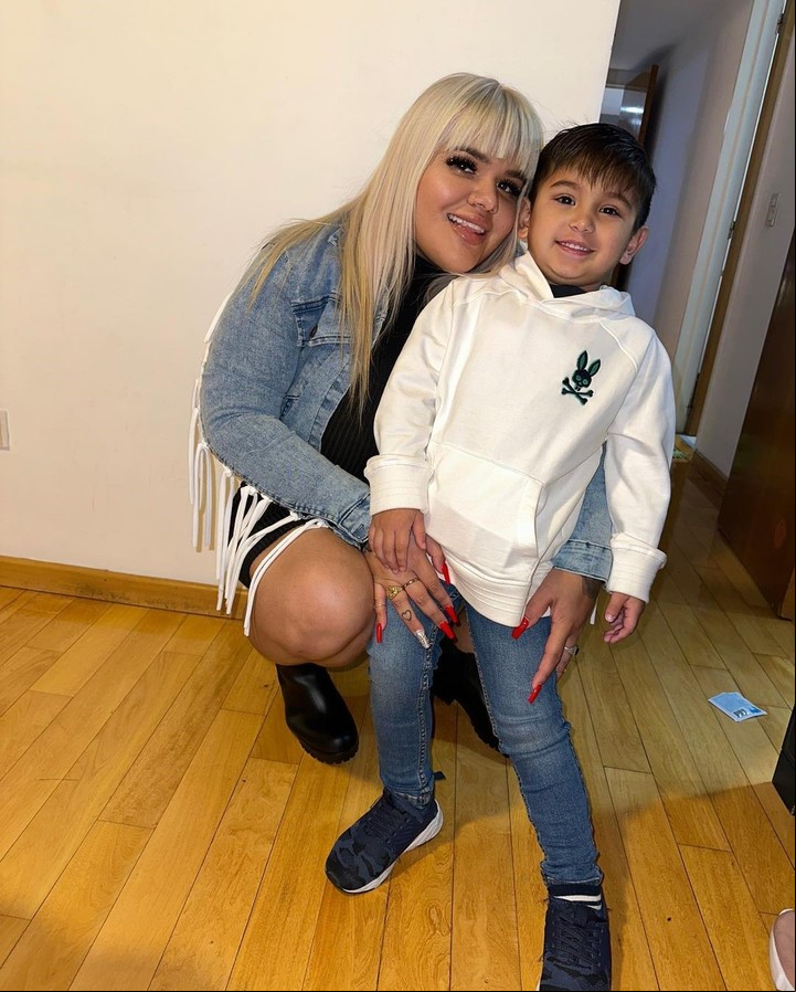 Morena Rial y su hijo sco. Foto: Instagram
