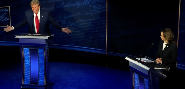Donald Trump explicó por qué dijo que Kamala Harris no era negra y ella le contestó en vivo: "Usa la raza para dividir al pueblo"