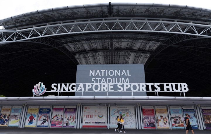 El "Singapore Sport Hub", un estadio que se espera acogerá unas 55 mil personas. Foto: EFE
