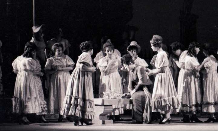 Ópera "Aurora", en la versión de 1966. Foto: Teatro Colón