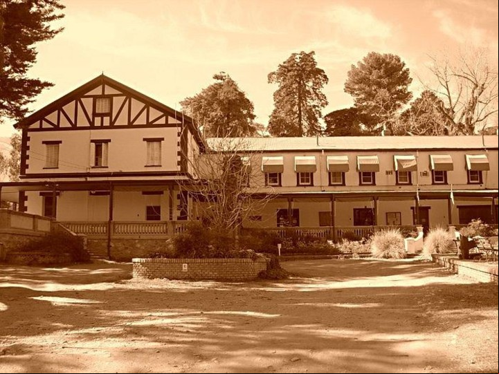 El hotel inglés ya tenía un campo de golf en 1928. Foto Hotel Yacanto