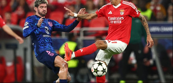 Di María hizo un gol para Benfica, que le hizo vivir una pesadilla al Atlético de Madrid de Simeone por la Champions League