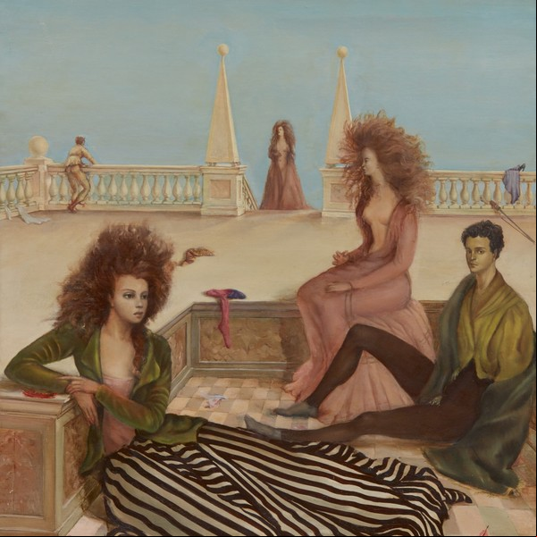 Leonor Fini. "Figuras en una terraza", de 1938. Foto: Sotheby's