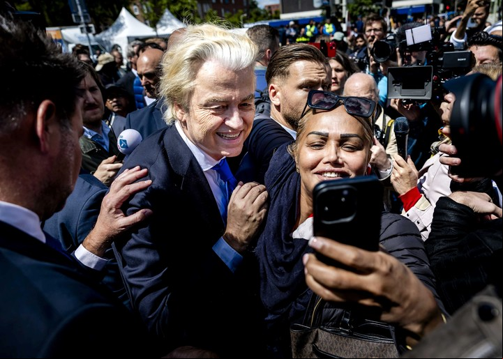 El líder de extrema derecha de los Países Bajos, Geert Wilders, otro posible aliado de Donald Trump. Foto: EFE