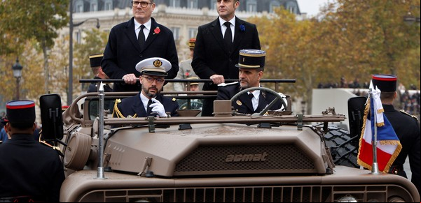Francia: Starmer y Macron lideran los actos del 106 aniversario del Armisticio, en un gesto de unión ante la amenaza rusa y la llegada de Trump