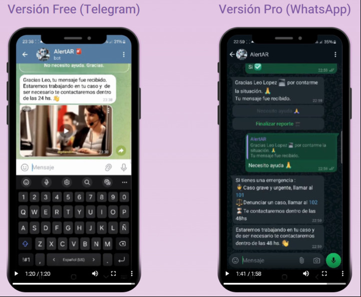 El chatbot interactúa con el .