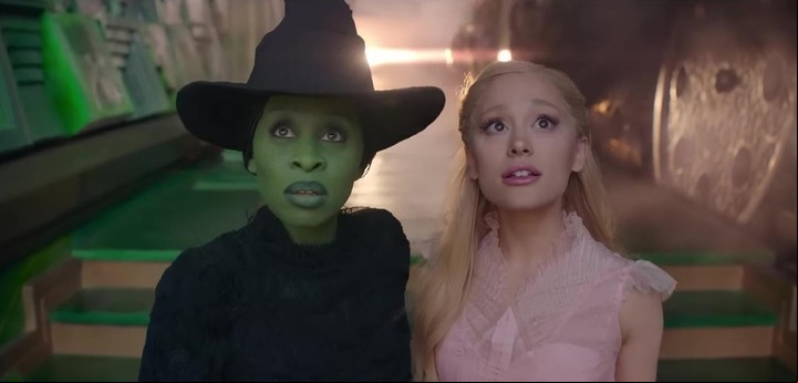 Cynthia Erivo, que podría alcanzar su tercera nominación al Oscar, junto a Ariana Grande. Fotos: UIP / Universal