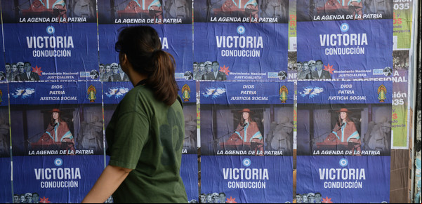 "Victoria conducción": aparecieron afiches de Villarruel en los alrededores del Congreso, pero la vice se desliga