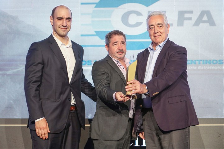El equipo de CILFA (de izquierda a derecha): Gustavo Ripoll, jurado. Javier Molina, Estudio Alpha, Eduardo Franciosi CILFA.