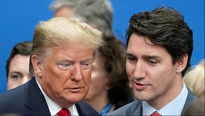 Justin Trudeau y Trump. Foto: Reuters