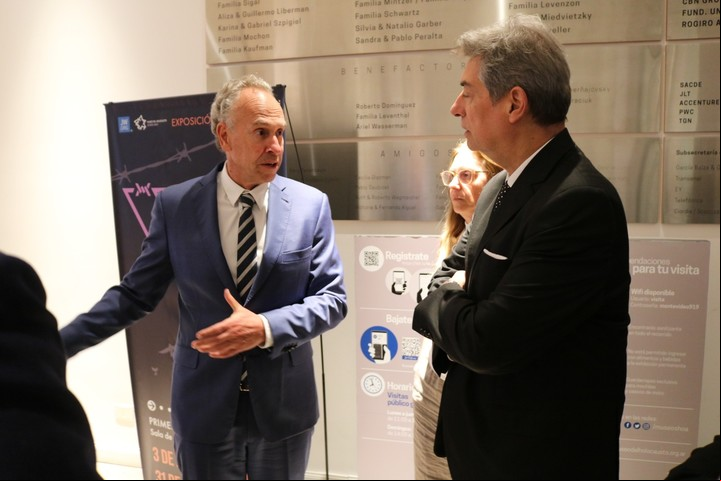 Marcelo Mindlin y Horacio Rosatti en el Museo del Holocausto