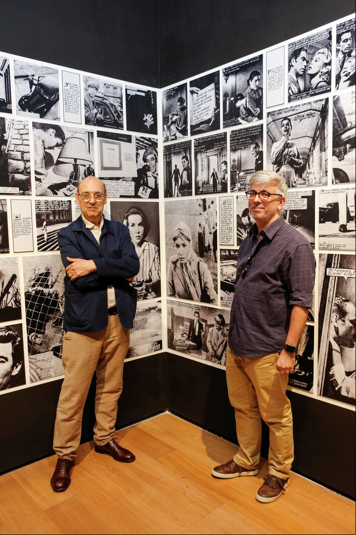 Facundo de Zuviría y Samuel Titan, curadores de la exposición Fotonovela. George Friedman en la revista Idilio. Foto: Alejandro Guyot, gentileza Malba.