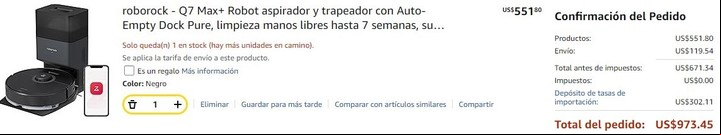 Combinación de robot aspirador y trapeador - Amazon