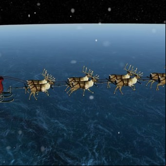 ¿Dónde está Papá Noel en este momento?:  seguí su recorrido en vivo minuto a minuto