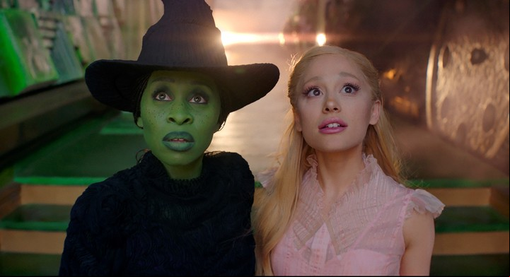 Nominadas. Cynthia Erivo, como actriz protagónica, y Ariana Grande, como actriz de reparto, por "Wicked".