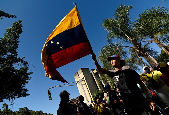 Marchas en Venezuela por la futura posesión.