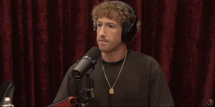 Mark Zuckerberg, durante una entrevista en el podcast de Joe Rogan. (Foto: captura)