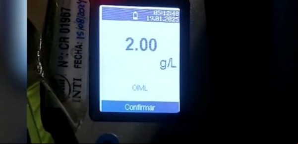 Tomó 9 veces más alcohol que lo permitido y se hizo el distraído para evitar un control: "No te vi, veníamos charlando"