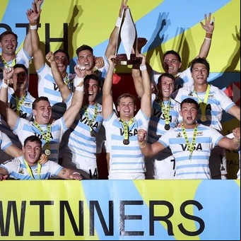 Los Pumas 7's se consagraron campeones en el Seven de Perth tras aplastar a Australia en la final