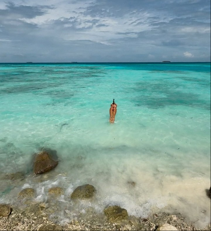 Las vacaciones de Laurita Fernández en las Islas Maldivas. Foto: Instagram.