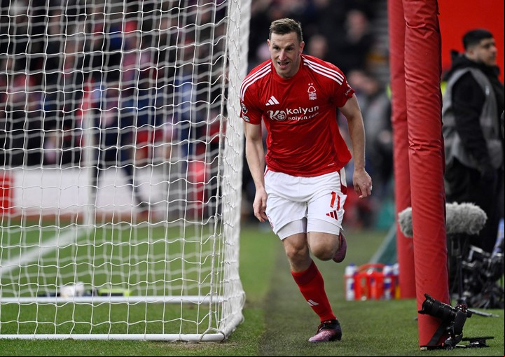 Chris Wood marcó tres goles ante Brighton & Hove Albion y llegó a 17 esta temporada. Foto: Tony O Brien / Reuters.