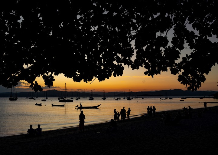 El atardecer, uno de los más lindos en Florianópolis. Foto Ricardo Wolffenbüttel SECOM_Gov Santa Catarina