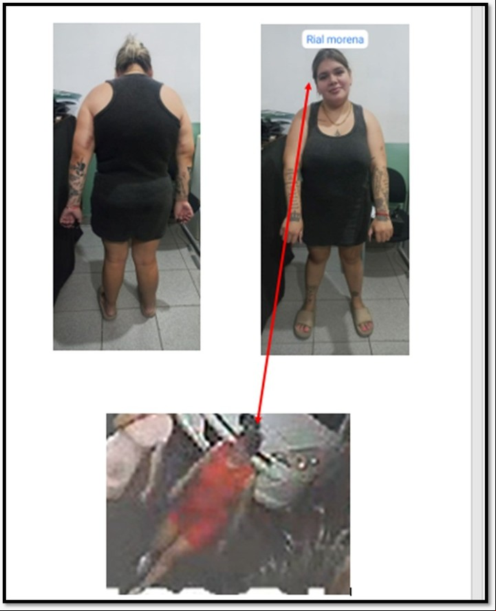 Las imágenes que usó la Justicia para identificar a Morena Rial en los videos del robo de una casa en Villa Adelina.