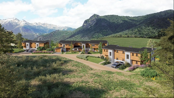 Klover Patagonia es un complejo de departamentos ubicado dentro del country Arelauquen, en Bariloche