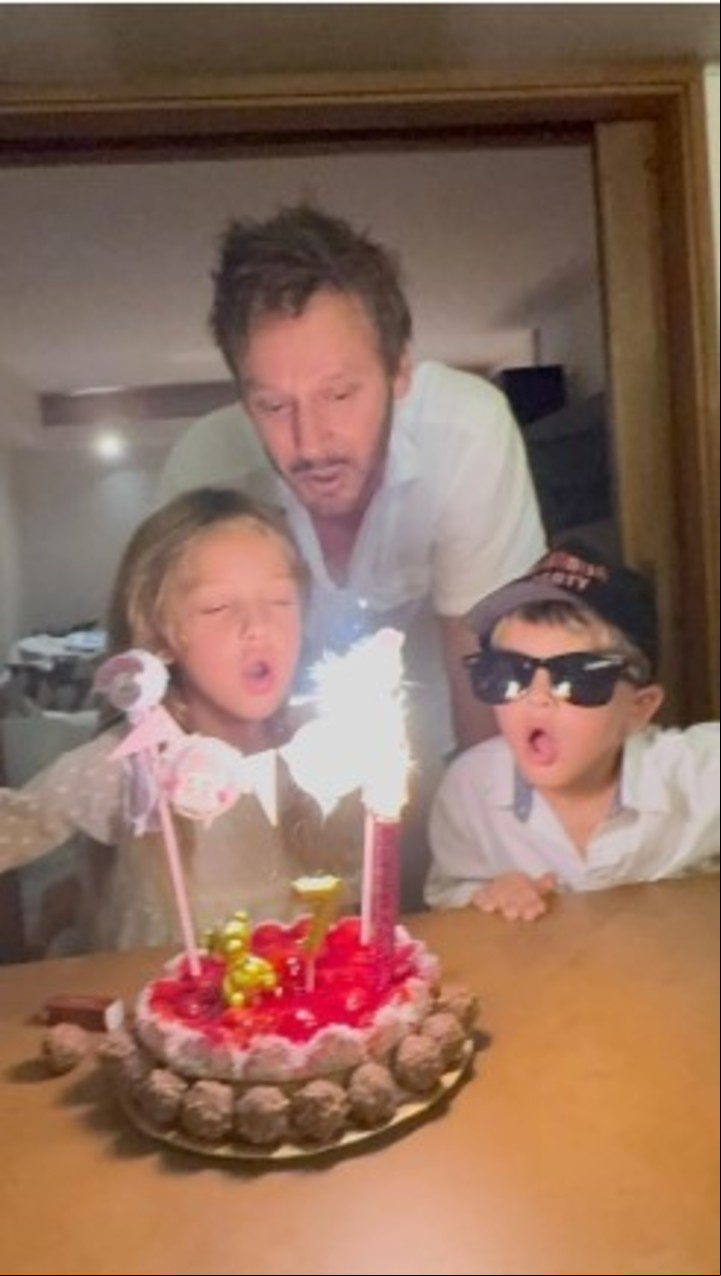 Benjamín Vicuña también le hizo una celebración especial a su hija Magnolia.