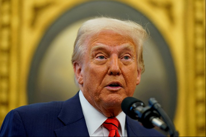 Donald Trump dijo que le gusta la música de Taylor Swift "un 25% menos", después de que la cantante se pronunciara. Foto: Reuters.