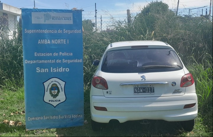 El auto que Morena Rial manejaba el 18 de enero.